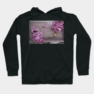 Fragrant purple Lilacs in a vase. Hoodie